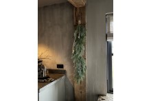 Ceder guirlande 120 cm aan jute touw